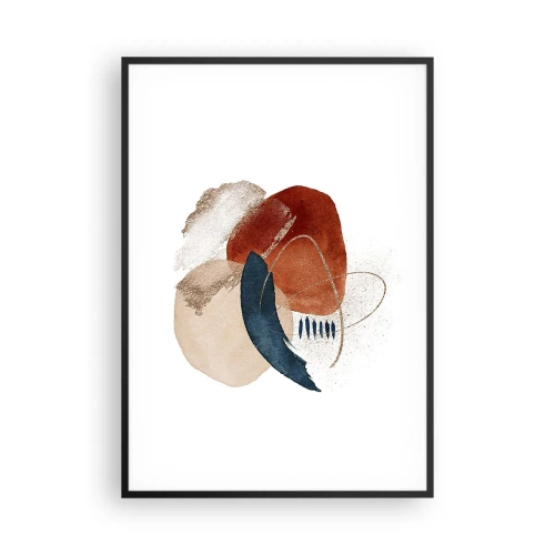 Plakat i sort ramme - Oval sammensætning - 70x100 cm