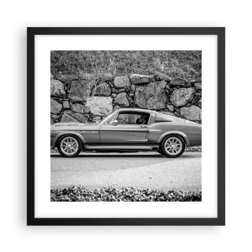 Plakat i sort ramme - En legende fra 1960'erne. - 40x40 cm
