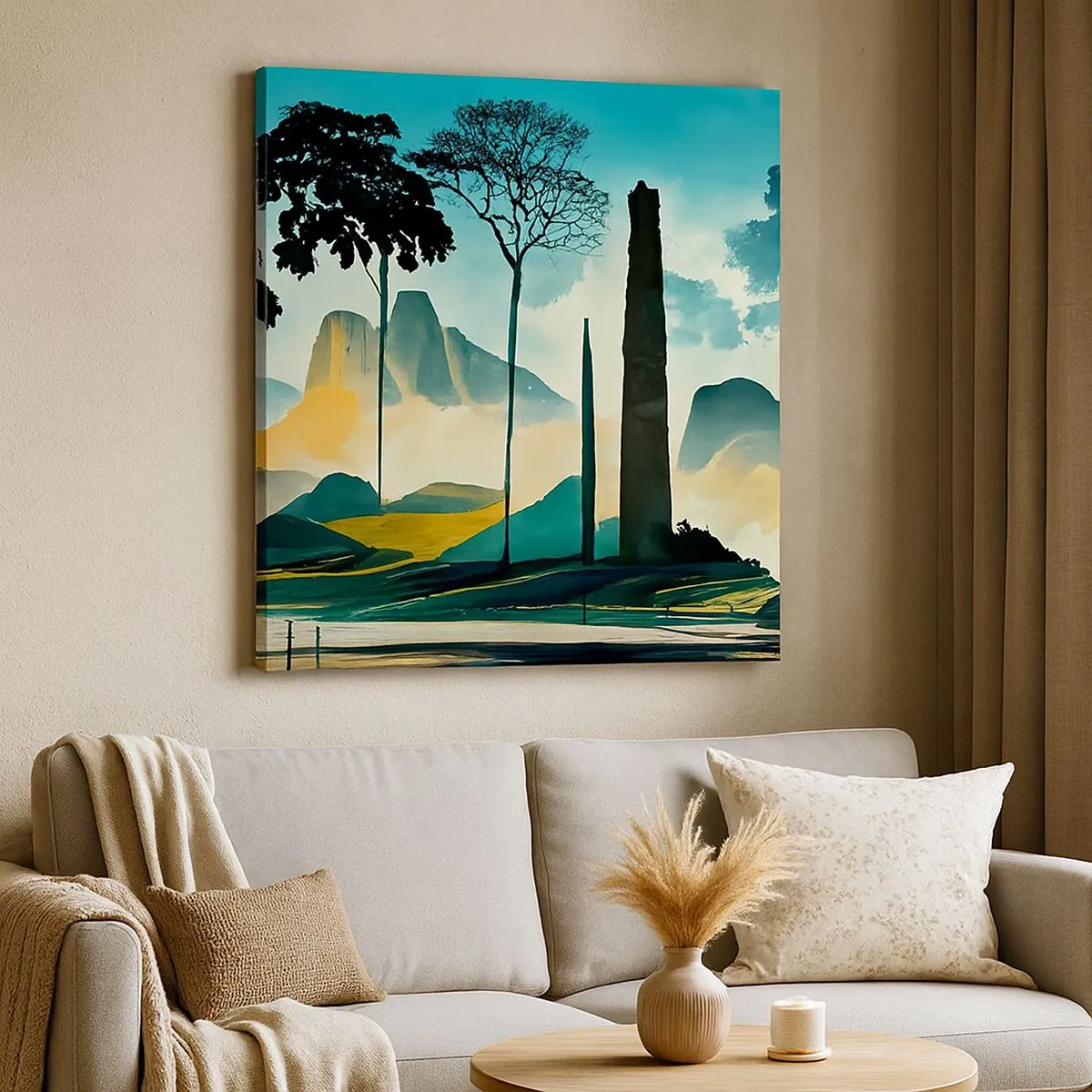 Lærredstryk - Billede på lærred - Stadig højere og højere - 30x30 cm