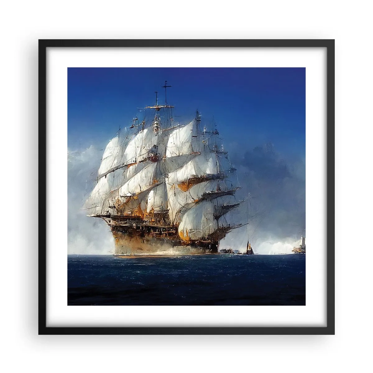Plakat i sort ramme - Den store herlighed! - 50x50 cm