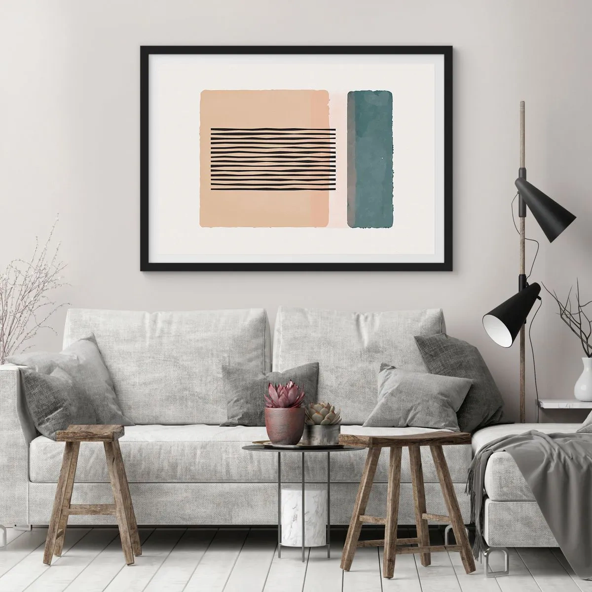 Plakat i sort ramme - Alt er i god stand - 50x40 cm