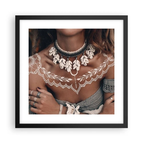 Plakat i sort ramme - Talismaner, ritualer om kvindelighed - 40x40 cm