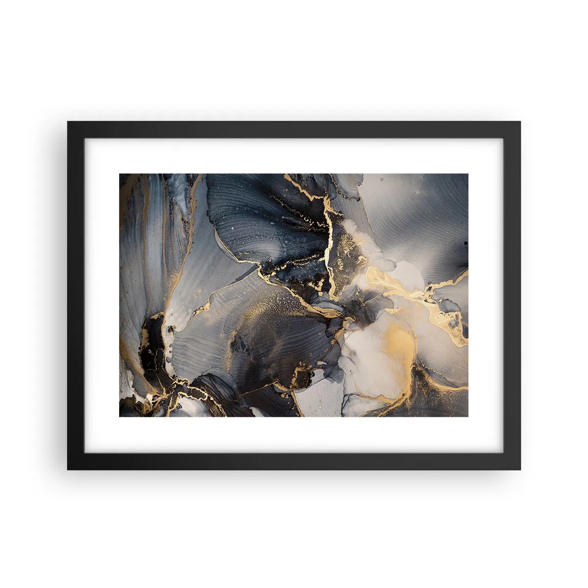 Plakat i sort ramme - Livet af sten - 40x30 cm
