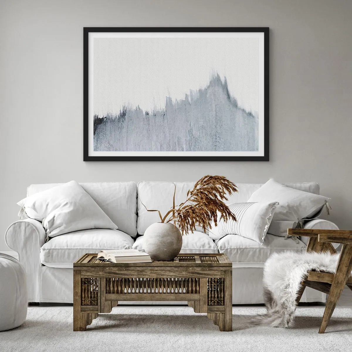 Plakat i sort ramme - Mystisk plade - 100x70 cm