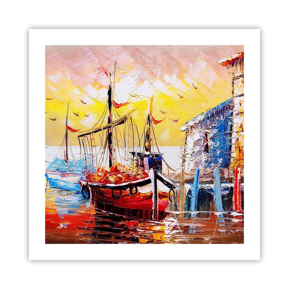 Plakat - Glædelig tilbagevenden - 50x50 cm