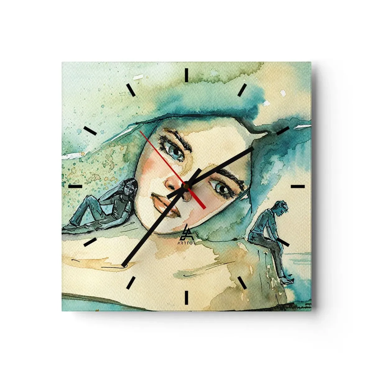 Vægur, Uret - Am I blue? - 30x30 cm