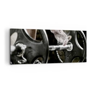 Lærredstryk - Billede på lærred - Udfordringen er taget imod! - 120x50 cm