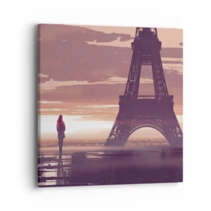 Lærredstryk - Billede på lærred - Kun de to - 40x40 cm