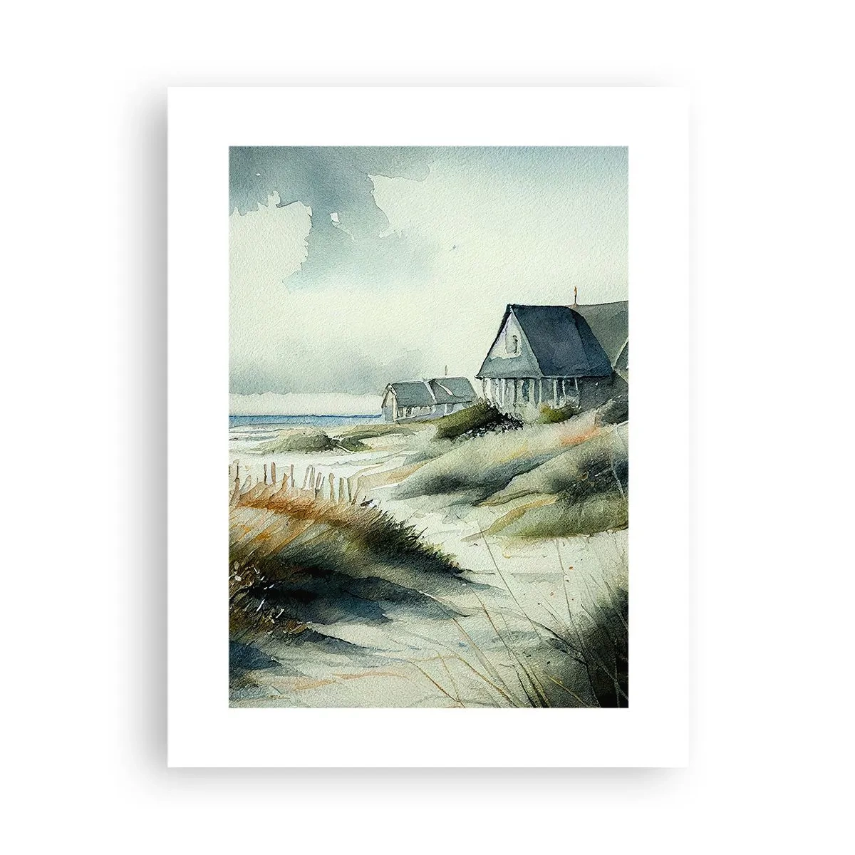 Plakat - Væk fra trængsel og travlhed - 30x40 cm