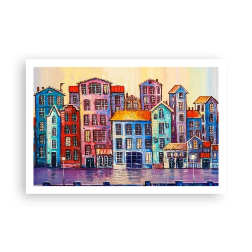 Plakat - En by som et eventyr - 91x61 cm