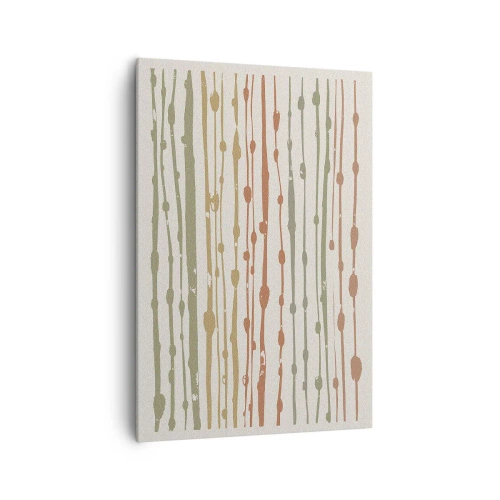 Lærredstryk - Billede på lærred - Musikalsk farvenotation - 70x100 cm