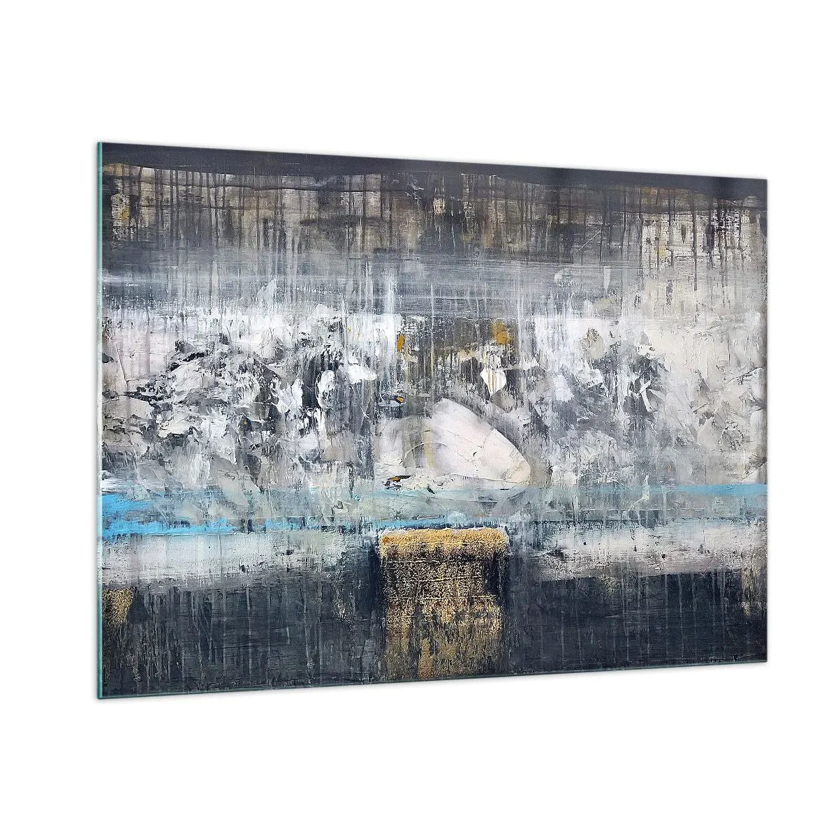 Billede på glas - Som på is, som på fortovet - 100x70 cm