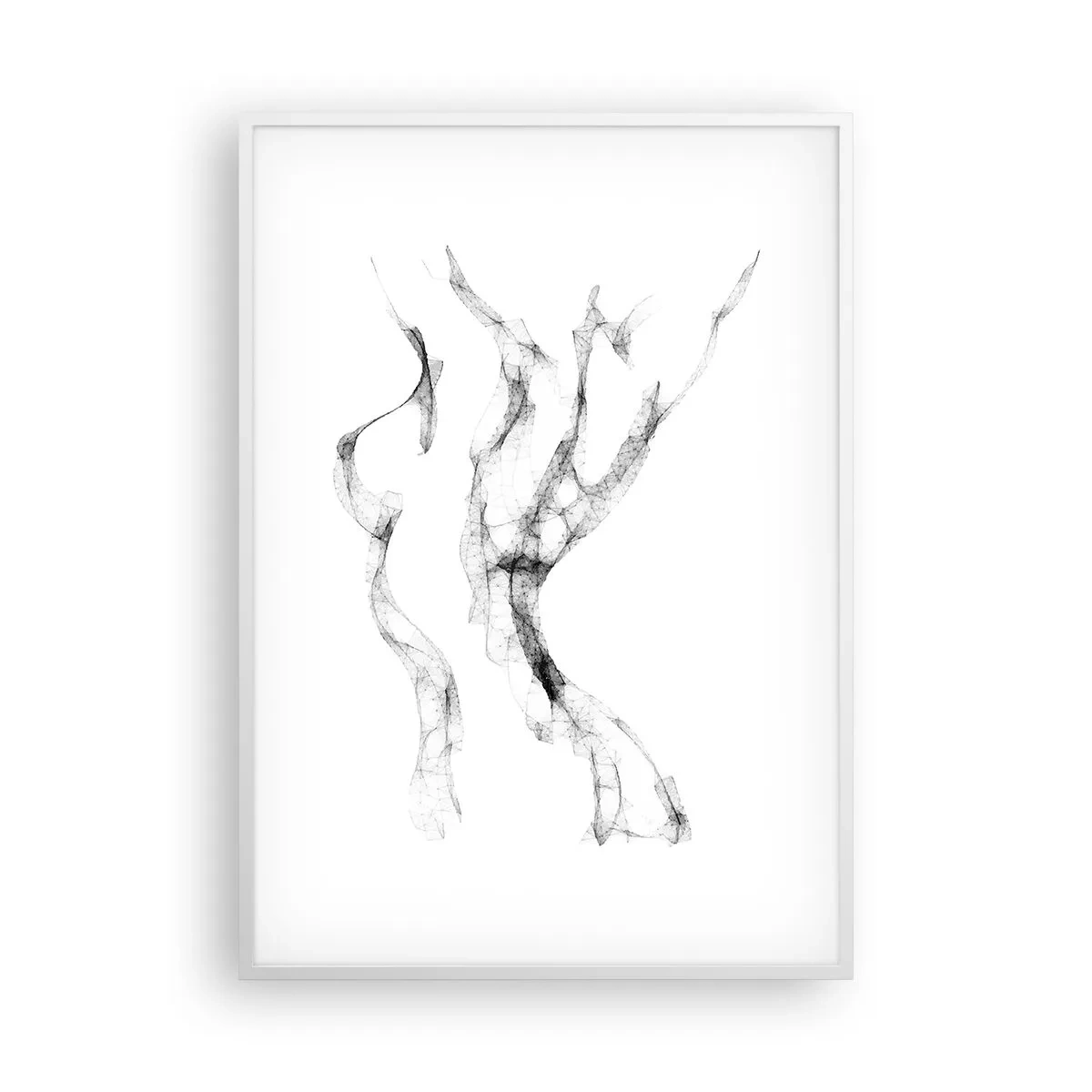 Plakat i hvid ramme - Smuk og stærk - 70x100 cm