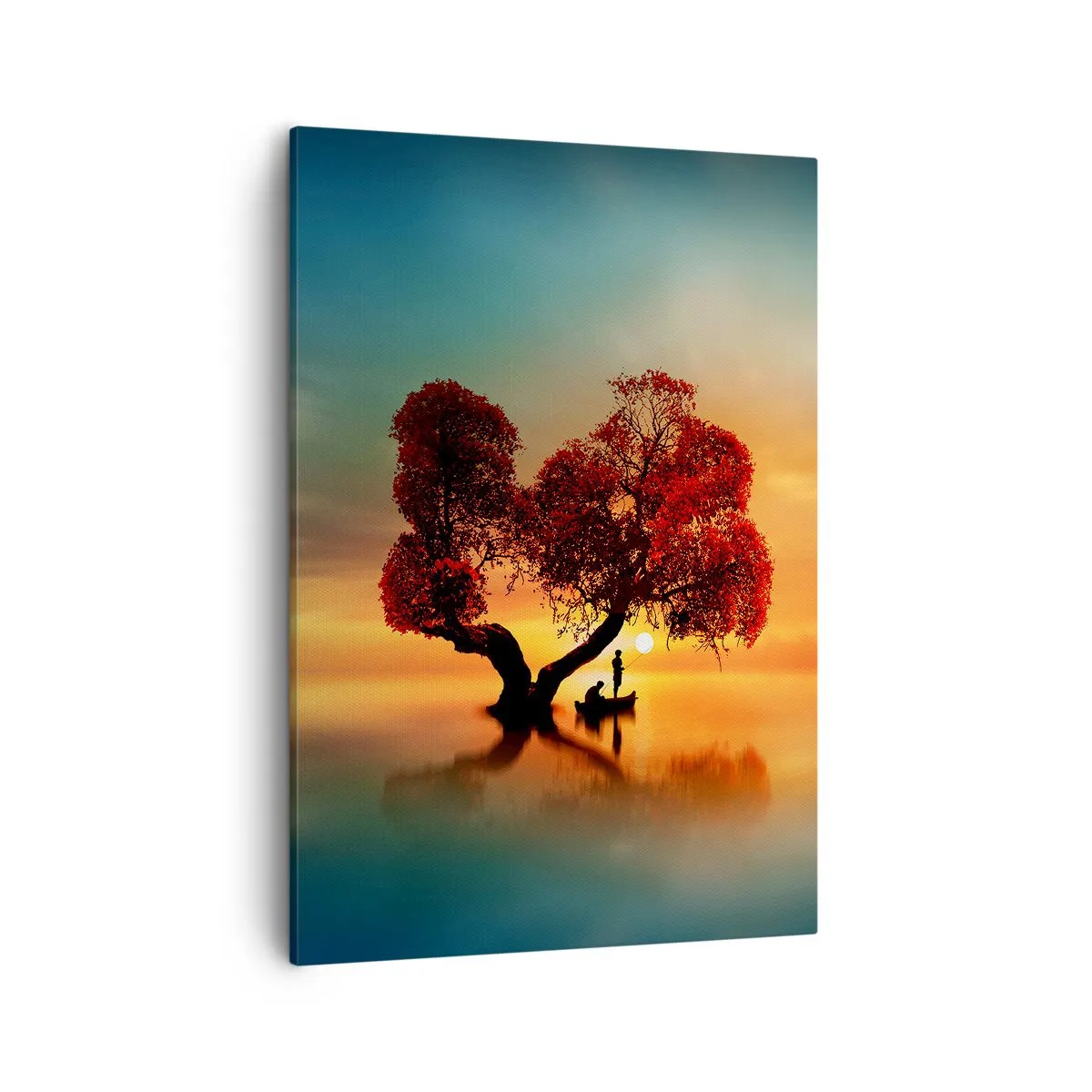 Lærredstryk - Billede på lærred - Fjern og tavs verdensløshed - 50x70 cm