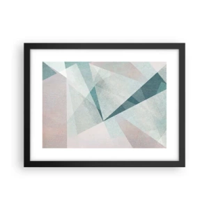 Plakat i sort ramme - Rolig og alligevel dynamisk - 40x30 cm