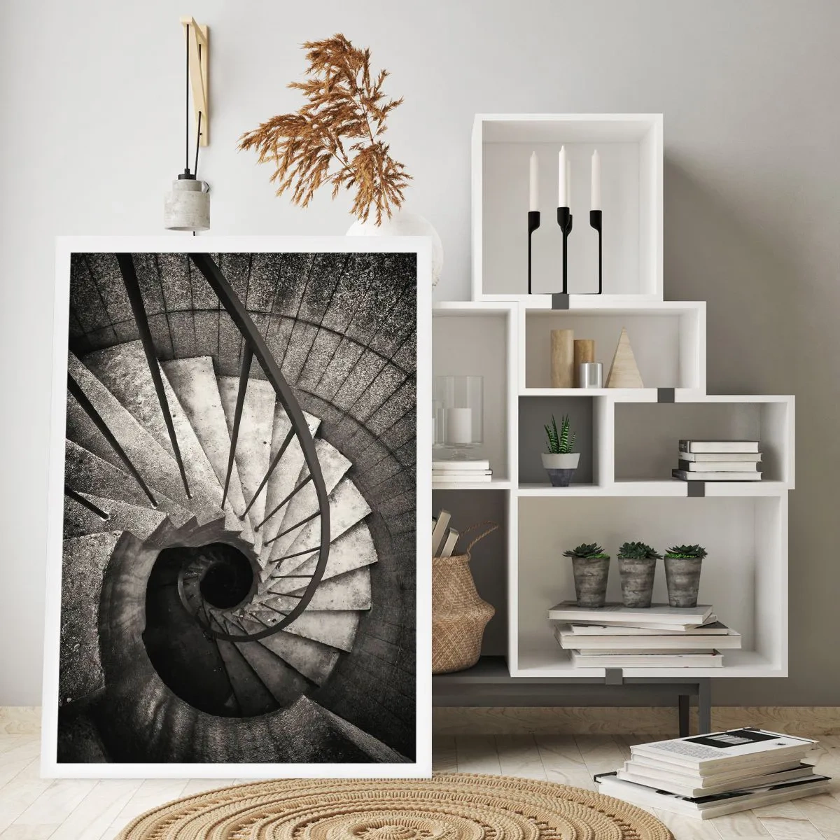 Plakat - Op ad trapperne, ned ad trapperne - 40x50 cm
