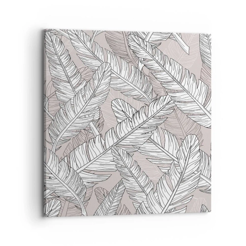 Lærredstryk - Billede på lærred - Fjerlig uro - 70x70 cm