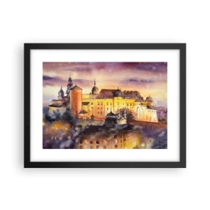 Plakat i sort ramme - En historie og en fortælling - 40x30 cm