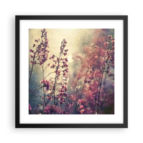 Plakat i sort ramme - Hemmelig have - 40x40 cm