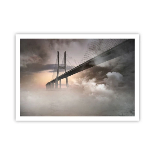 Plakat - På en flod, der ikke eksisterer - 100x70 cm