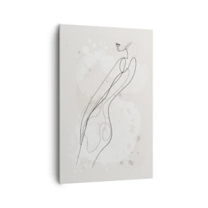 Lærredstryk - Billede på lærred - At forvilde sig med blikket - 80x120 cm