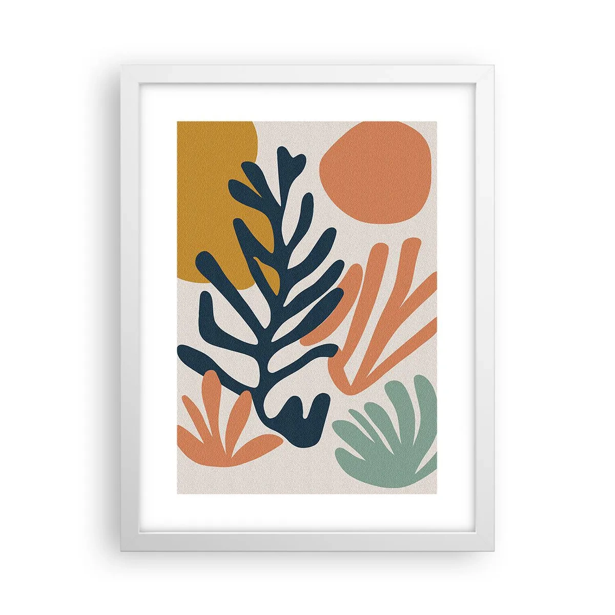 Plakat i hvid ramme - Koralhav - 30x40 cm