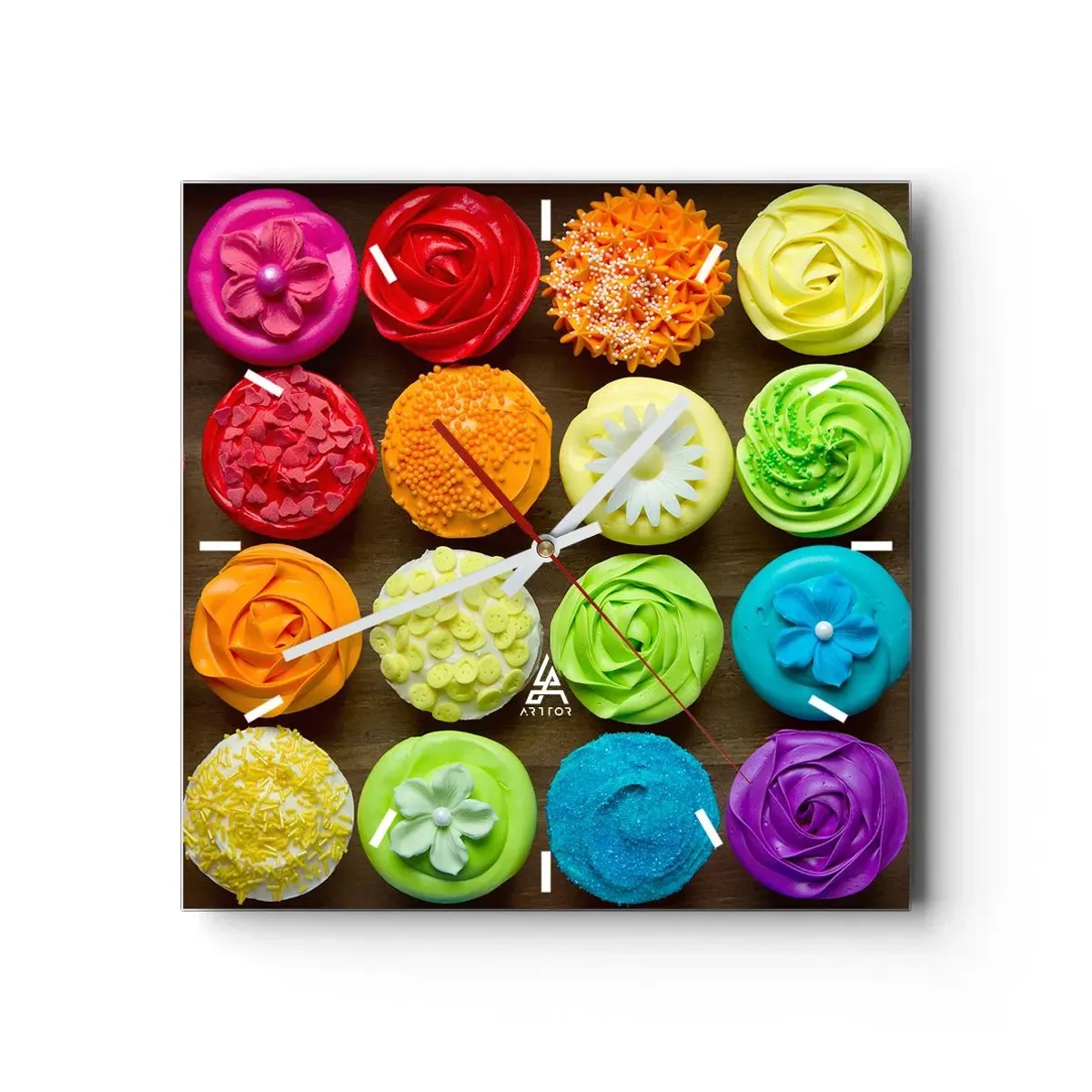 Vægur, Uret - Alle er forskellige - alle er lækre - 40x40 cm