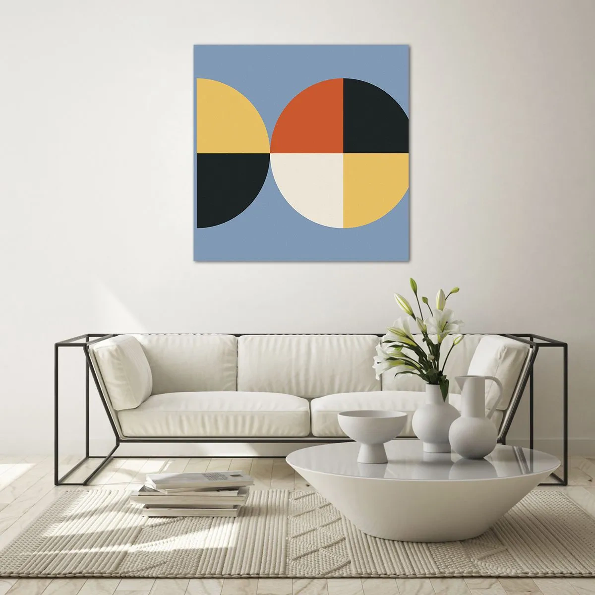 Billede på glas - Se og tæl - 50x50 cm