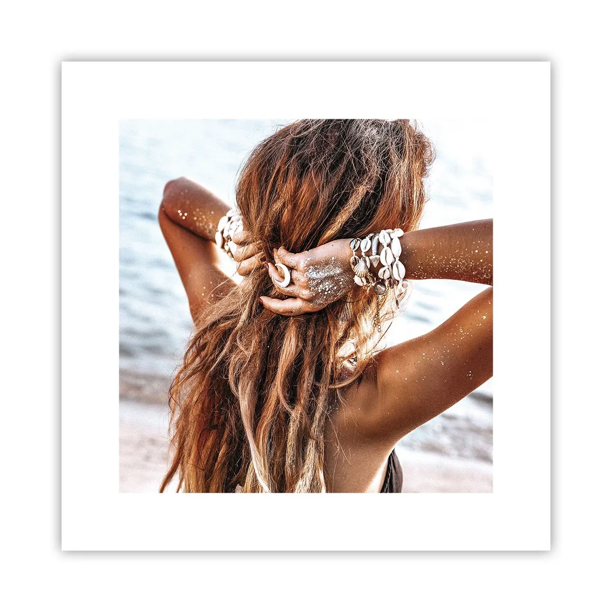 Plakat - Søster af vand og solskin - 30x30 cm