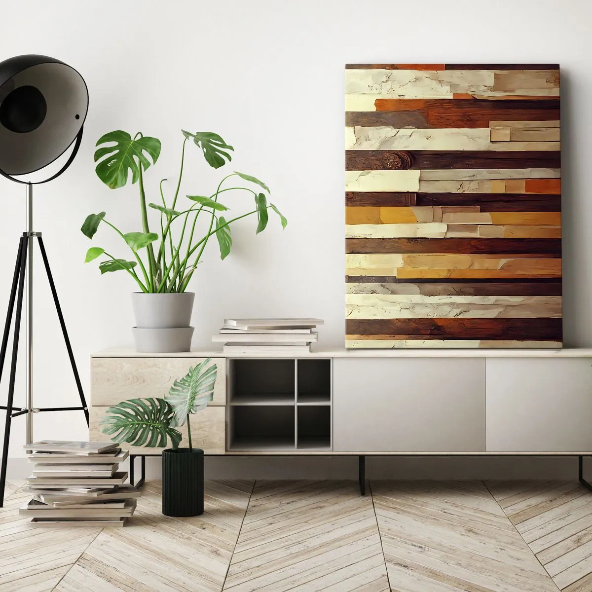 Lærredstryk - Billede på lærred - Hymne af skovens træer - 50x70 cm
