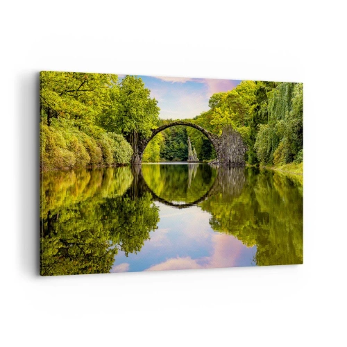 Lærredstryk - Billede på lærred - På mødet mellem to verdener - 120x80 cm
