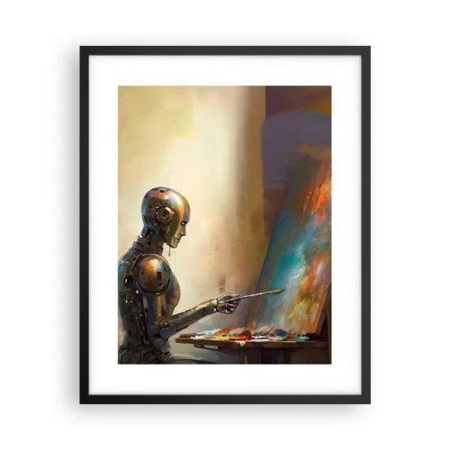 Plakat i sort ramme - Fremtidens kunst - 40x50 cm
