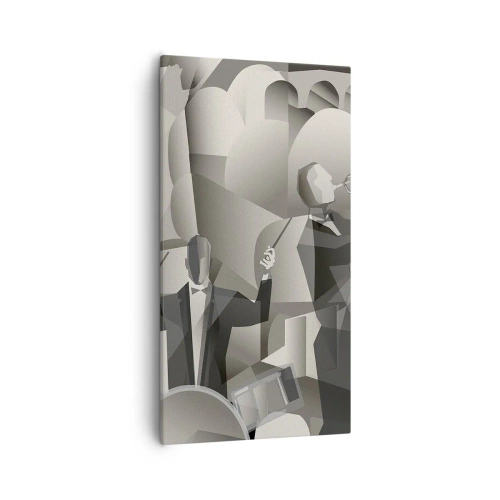 Lærredstryk - Billede på lærred - I lydenes rum - 55x100 cm