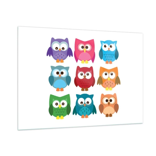 Billede på glas - Forskelle kan være morsomme - 100x70 cm