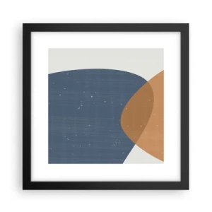 Plakat i sort ramme - Ovaler og påvirkninger - 30x30 cm