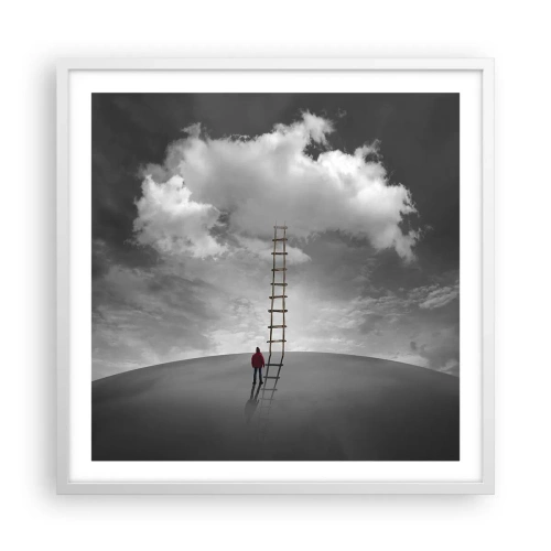 Plakat i hvid ramme - Alt er muligt - 60x60 cm