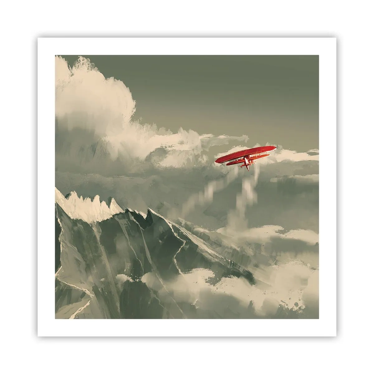 Plakat - Frygtløs pioner - 60x60 cm