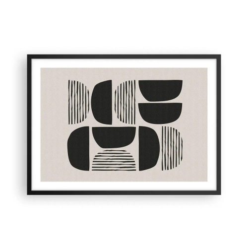 Plakat i sort ramme - Halvhjertede arrangementer - 70x50 cm