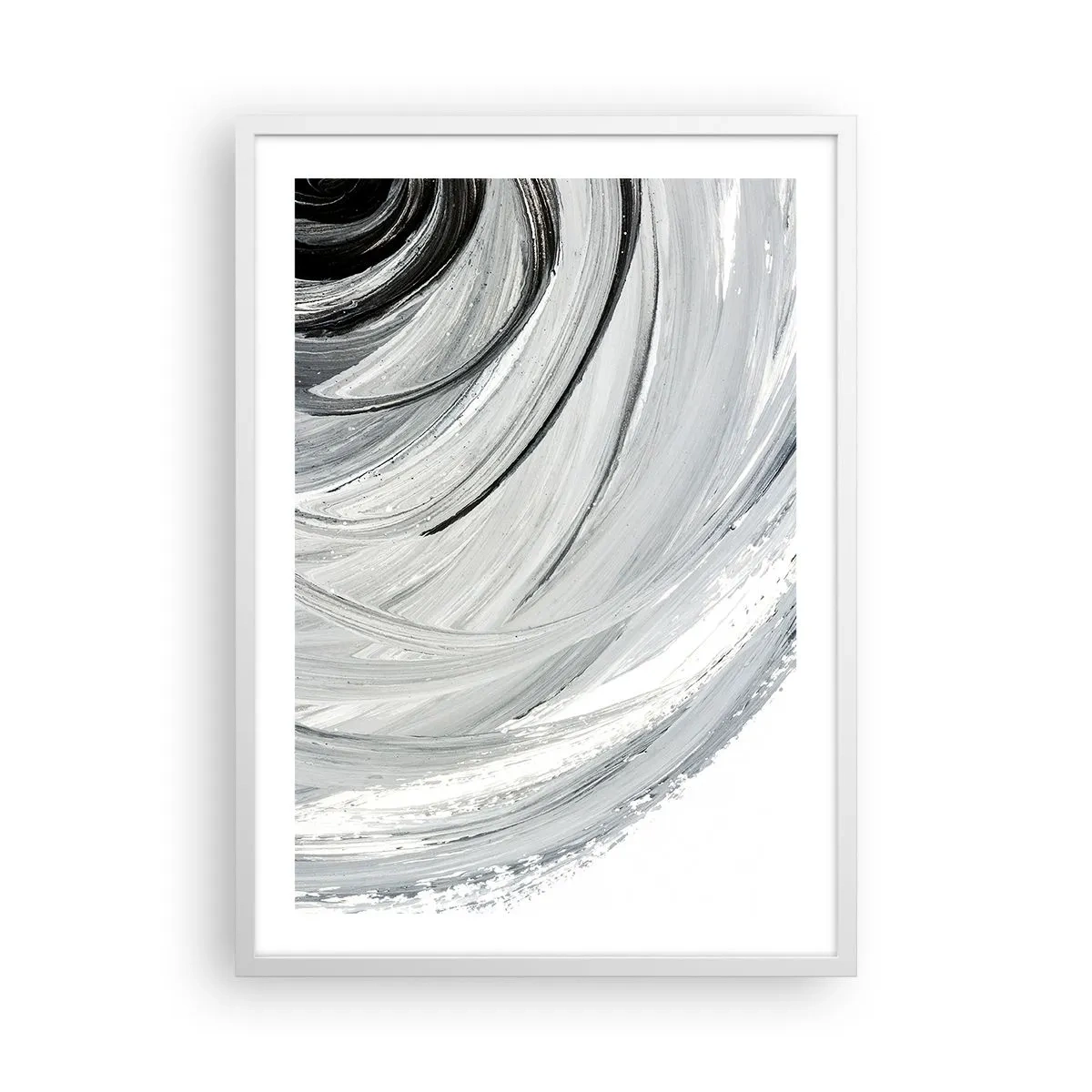 Plakat i hvid ramme - Orbital komposition - 50x70 cm