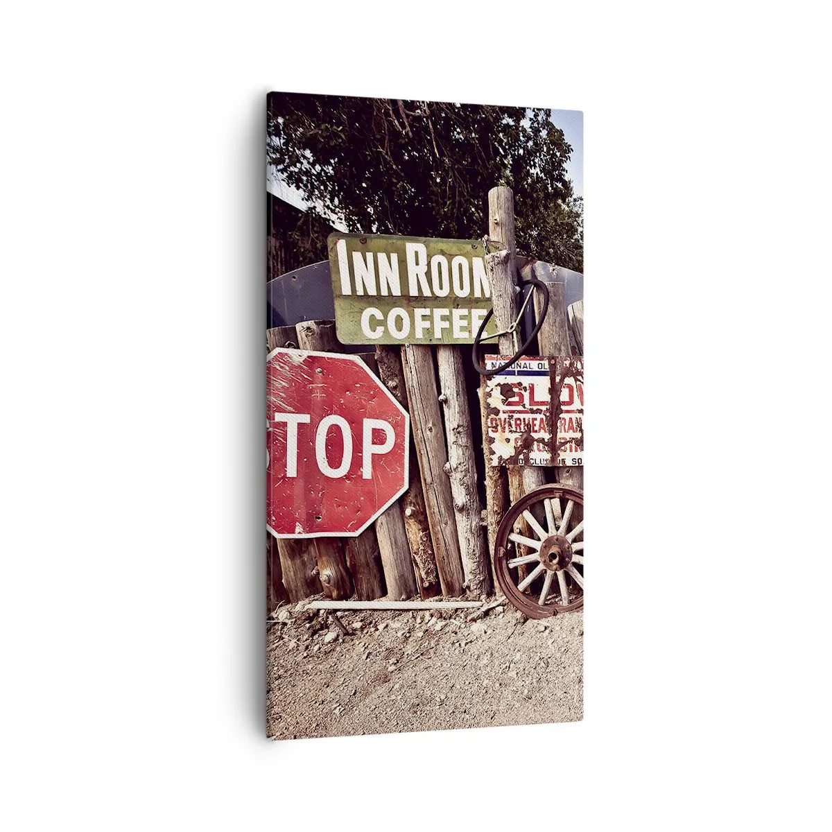 Lærredstryk - Billede på lærred - Og tiden er stoppet - 55x100 cm