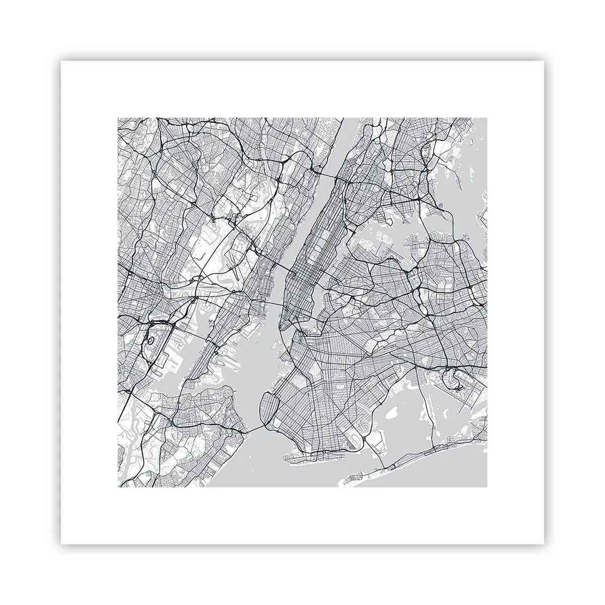 Plakat - Anatomi af en storby - 30x30 cm