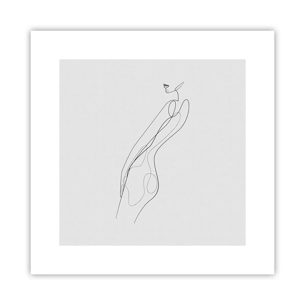 Plakat - Næppe et løfte - 30x30 cm