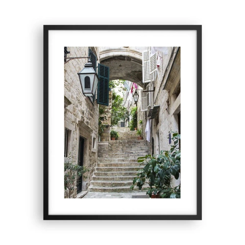 Plakat i sort ramme - En charmerende baggyde - 40x50 cm