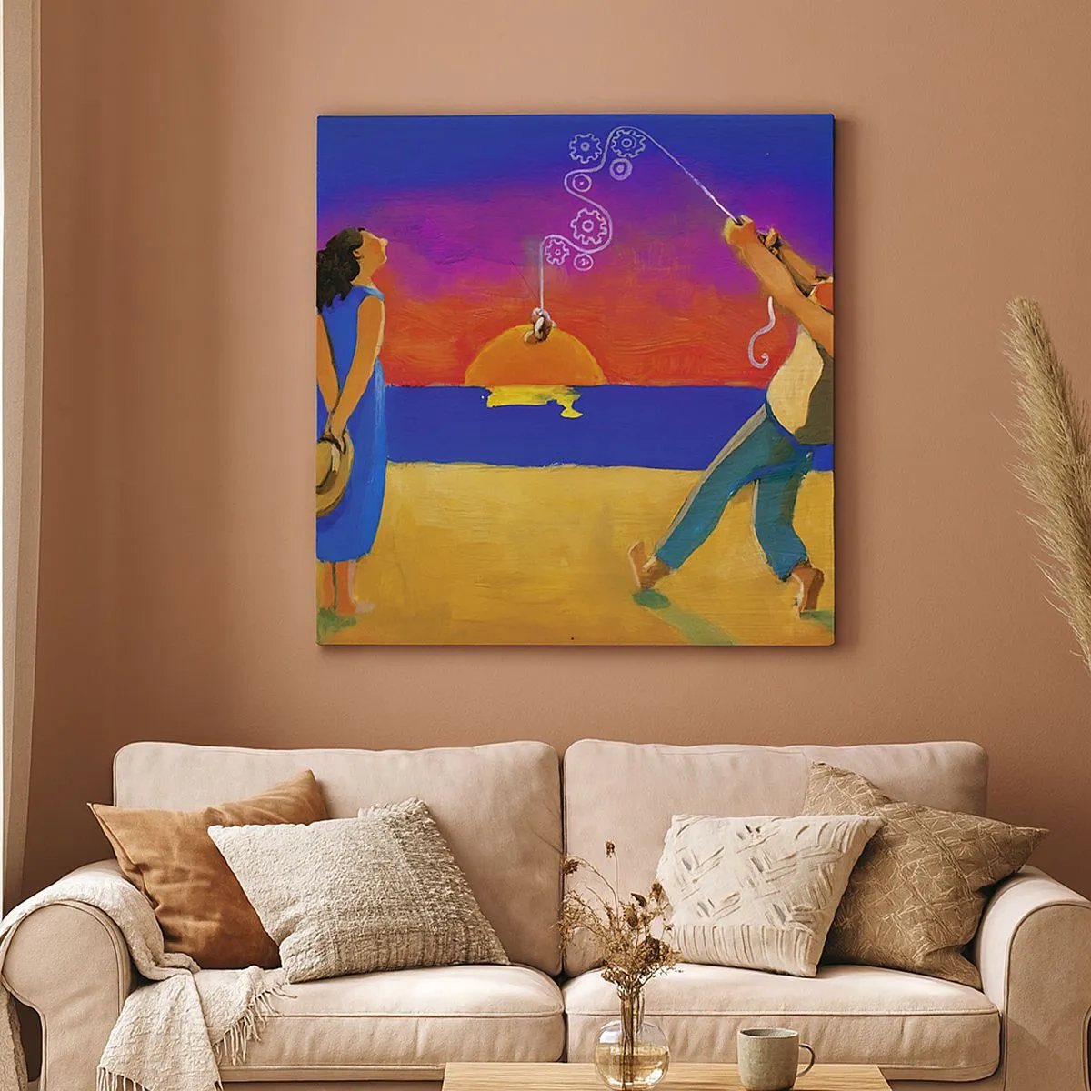 Lærredstryk - Billede på lærred - Mere end en stjerne fra himlen - 30x30 cm