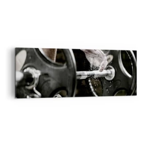 Lærredstryk - Billede på lærred - Udfordringen er taget imod! - 140x50 cm