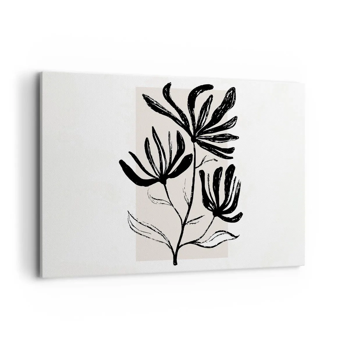 Lærredstryk - Billede på lærred - Skitse til et herbarium - 120x80 cm