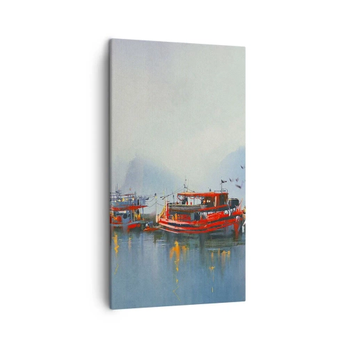 Lærredstryk - Billede på lærred - Ved verdens ende - 45x80 cm