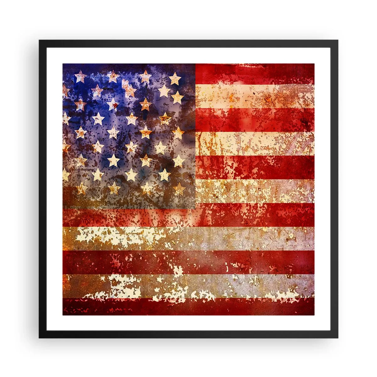 Plakat i sort ramme - Herlighed går ikke bort - 60x60 cm