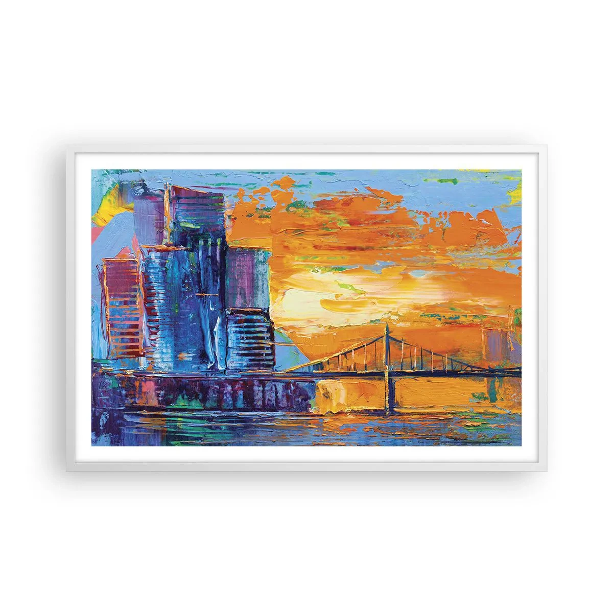 Plakat i hvid ramme - Kultur og natur - 91x61 cm