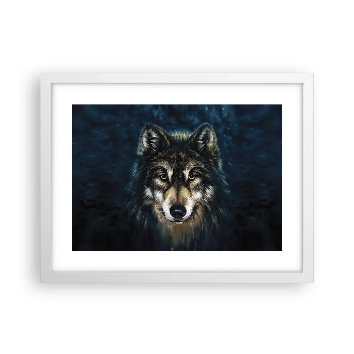 Plakat i hvid ramme - Alfa? Og omega - 40x30 cm